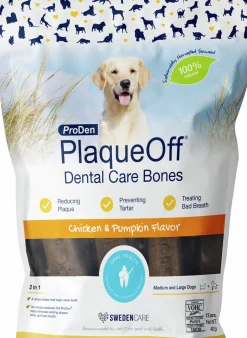 Hundtugg PlaqueOff Dental Bones Chicken/Pumpkin 482g 13-p