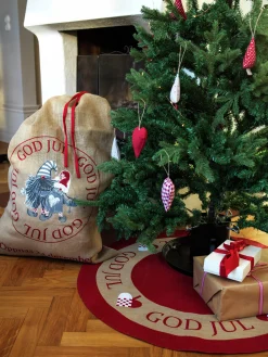 Julgransmatta Granngården God Jul Jute Ø 90cm
