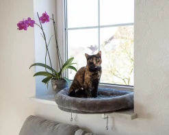 Kattbädd Kerbl Fönsterbädd Grå 55cm