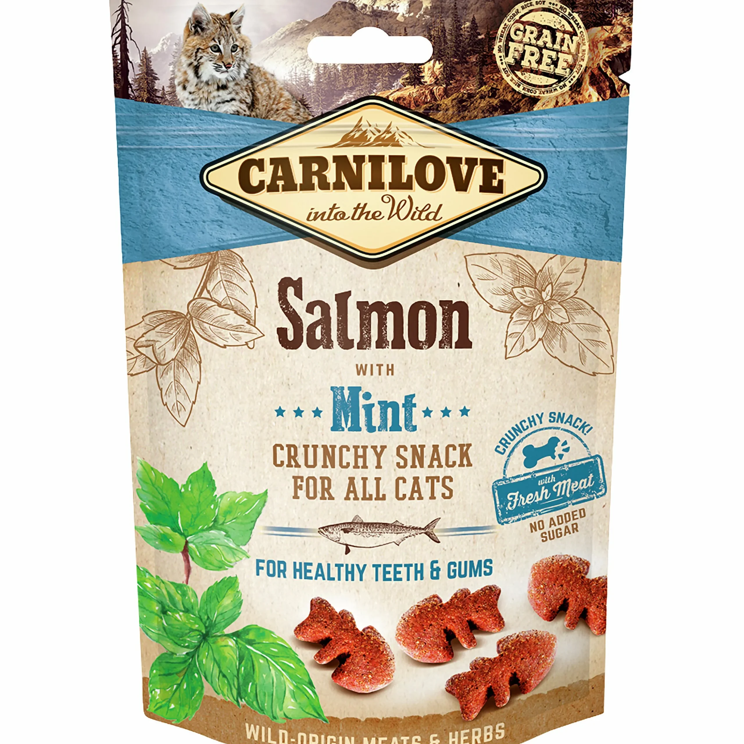 Kattgodis Carnilove Crunchy Snack Salmon 50g