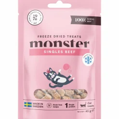 Kattgodis Monster Cat Treats Freeze Dried Beef 45g
