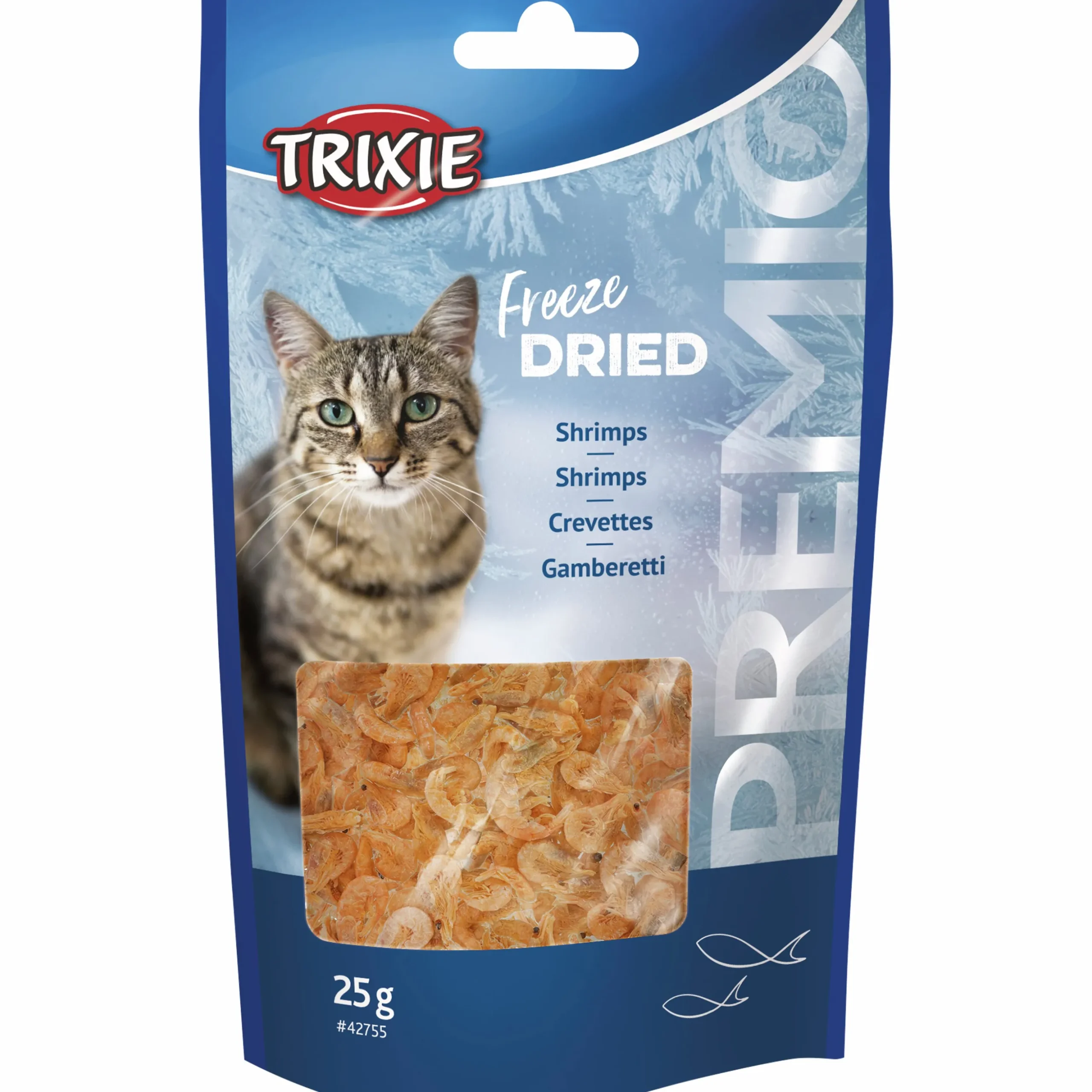 Kattgodis Trixie Premio Frystorkade Räkor 25g