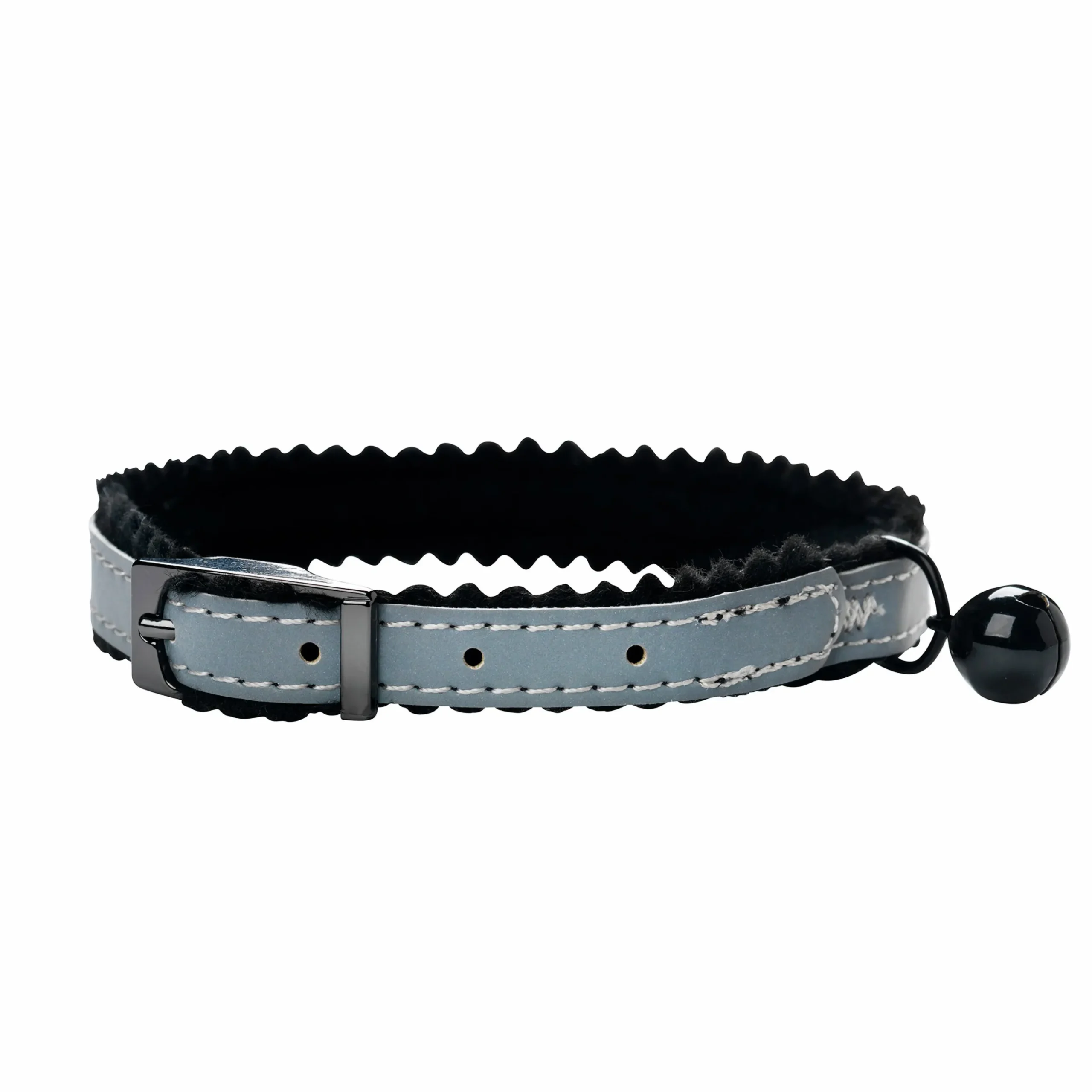 Katthalsband Dogman Siri Svart 15mm x 25-30cm