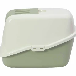 Kattlåda PeeWee EcoHus Salviagrön/Creme 56x39x37,5cm