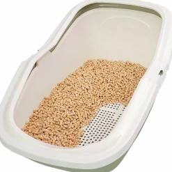 Kattlåda PeeWee EcoMinor Salviagrön/Creme 56x39x27,5cm