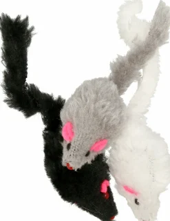 Kattleksak Dogman Pälsmus 4cm Blandade färger