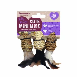 Kattleksak Rosewood Catnip Mini Mice 3-p