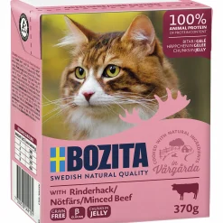 Kattmat Bozita Bitar i gelé med Nötfärs 370g