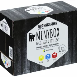 Kattmat Granngården Adult Menybox Kött/Fisk i sås 12x85g
