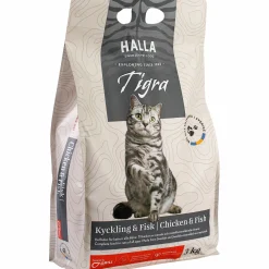 Kattmat Halla Tigra Kattunge & Adult Kyckling/Fisk 3kg