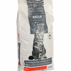Kattmat Halla Tigra Kattunge & Adult Kyckling/Fisk 10kg
