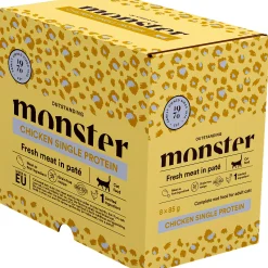 Kattmat Monster Adult Pouches Chicken paté 8x85g