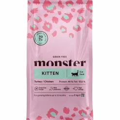 Kattmat Monster Kitten Grainfree Turkey/Chicken 6kg