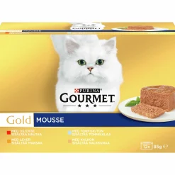 Kattmat Purina Gourmet Gold Menybox Meat/Fish mousse 12x85g
