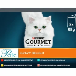 Kattmat Purina Gourmet Perle Delight Menybox i sås 8x85g