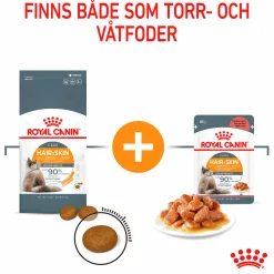 Kattmat Royal Canin Adult Hair & Skin Pouches Gravy Bitar i sås 12x85g