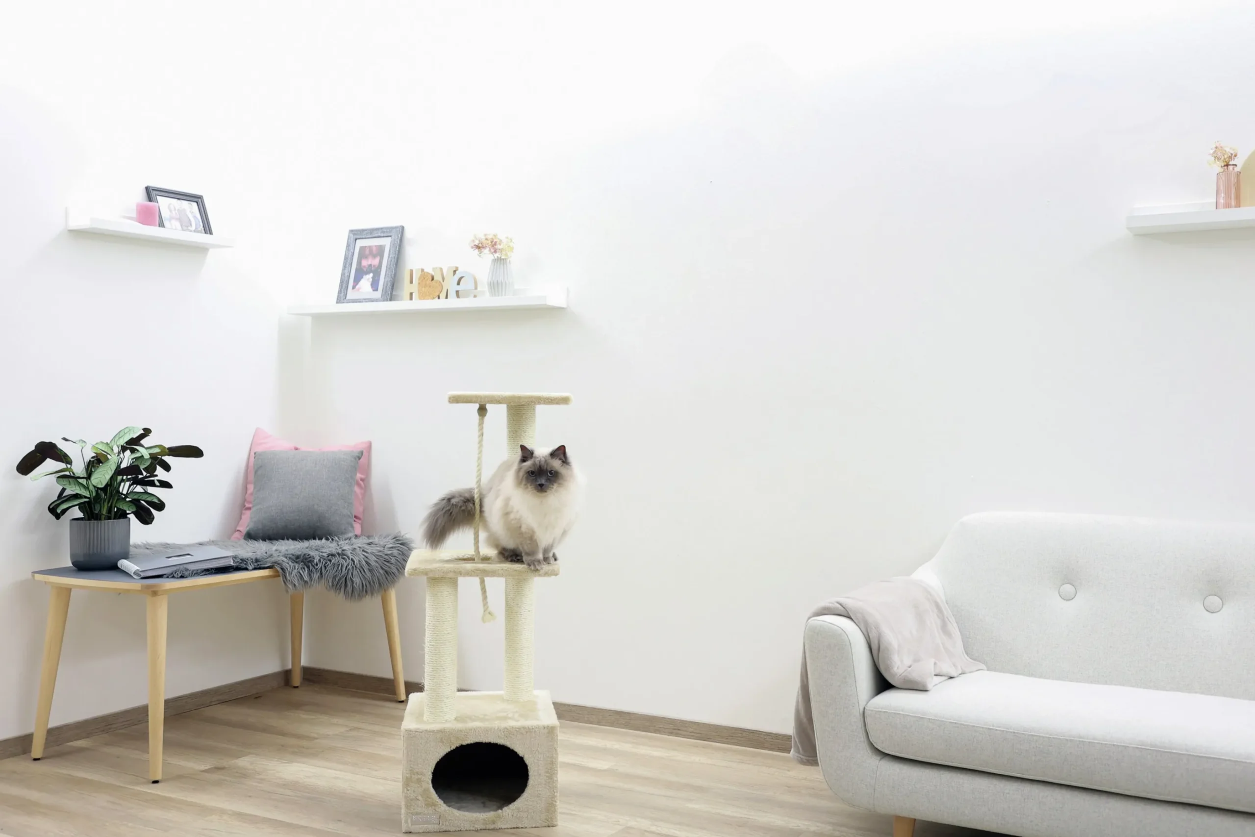 Klösträd Kerbl Platin Pro Sisalrep Beige 106cm