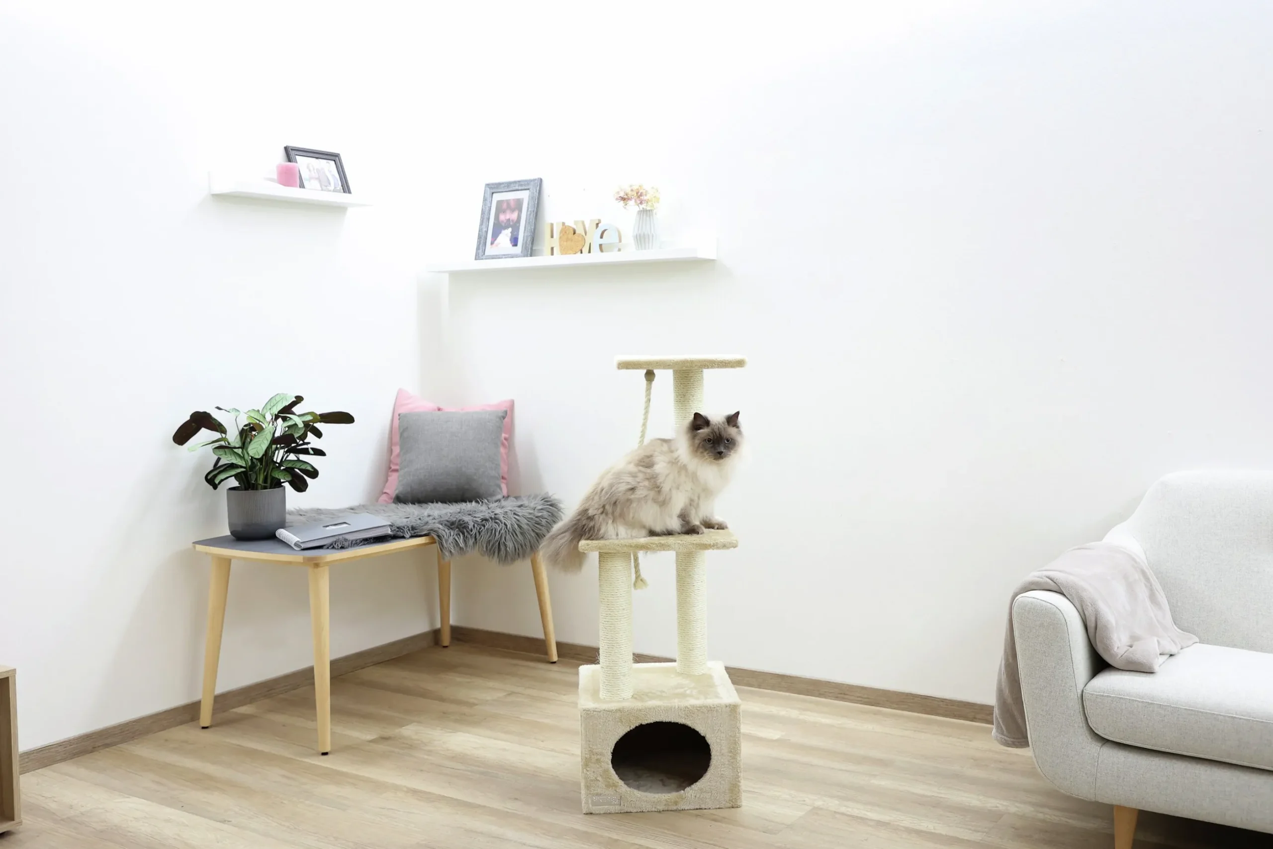 Klösträd Kerbl Platin Pro Sisalrep Beige 106cm