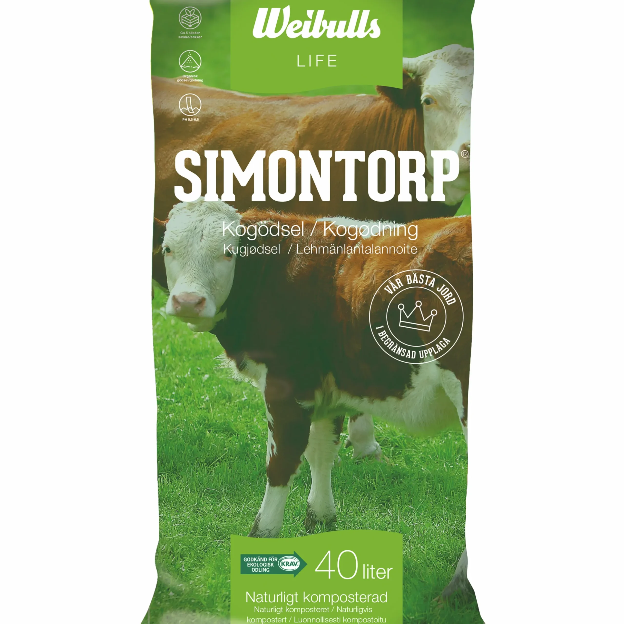 Kogödsel Weibulls Simontorp KRAV 40L