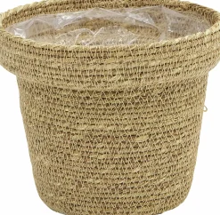 Korg Zeline Jute Plastad insida Ø8-13cm höjd 12cm
