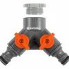Krankoppling Gardena Classic 2-vägskran 1/2"-3/4"
