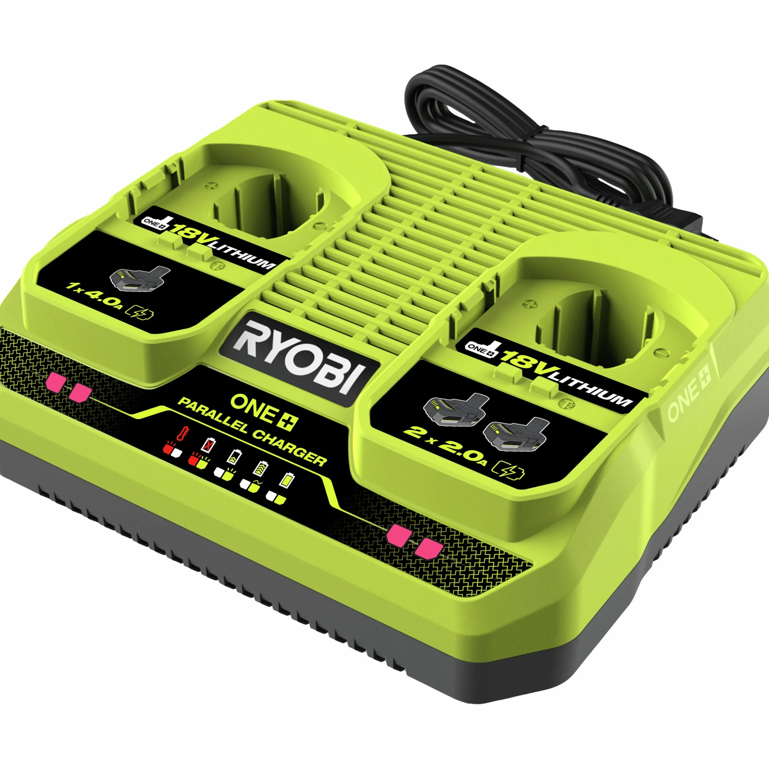 Laddare Ryobi Dubbel RC18240 ONE+ 18V
