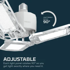 LED-lampa PTX Pro NEBO Vinklingsbar 6000 lumen