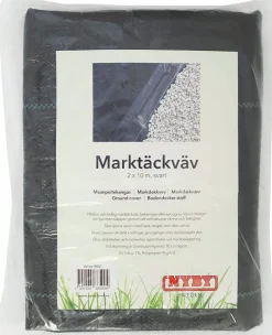 Markduk Nybt Bruk Svart 2x10m