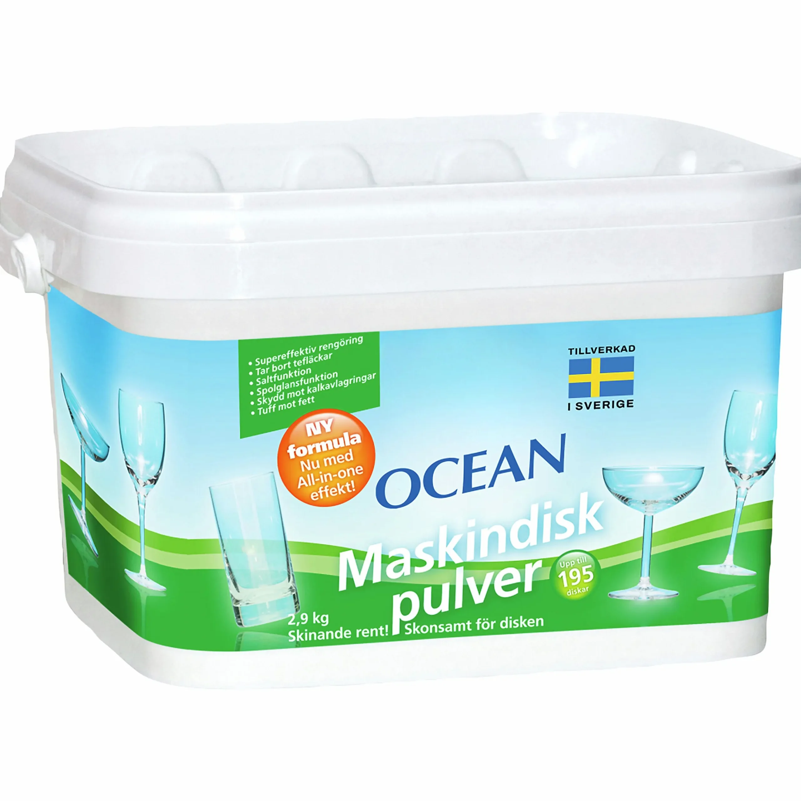 Maskindiskpulver Ocean 2,9kg