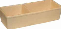Matskål Kerbl dubbel för Katt & Smådjur Beige 350/450ml
