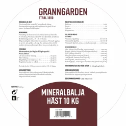 Mineralbalja Granngården Häst 10kg