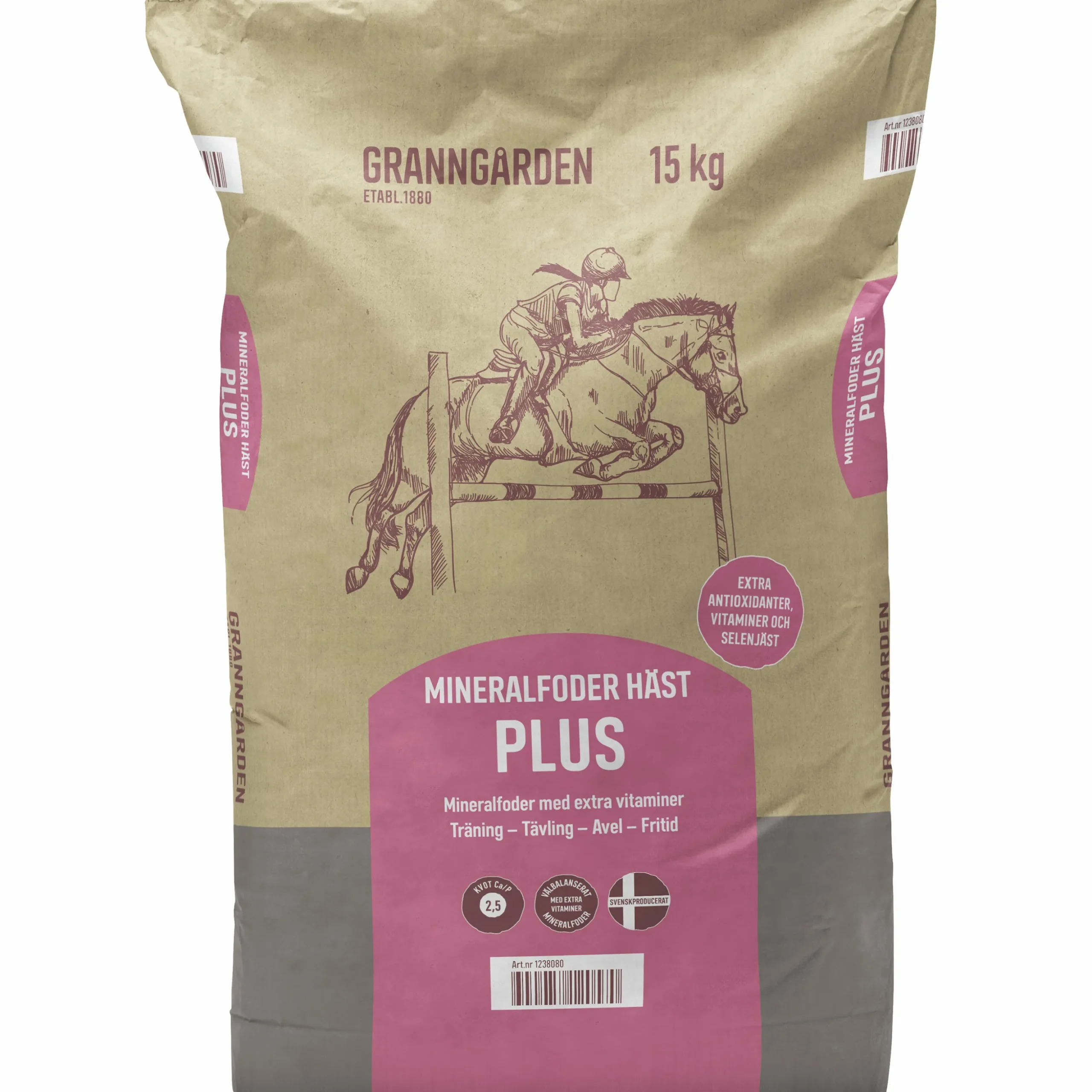 Mineralfoder Granngården Häst Plus 15kg