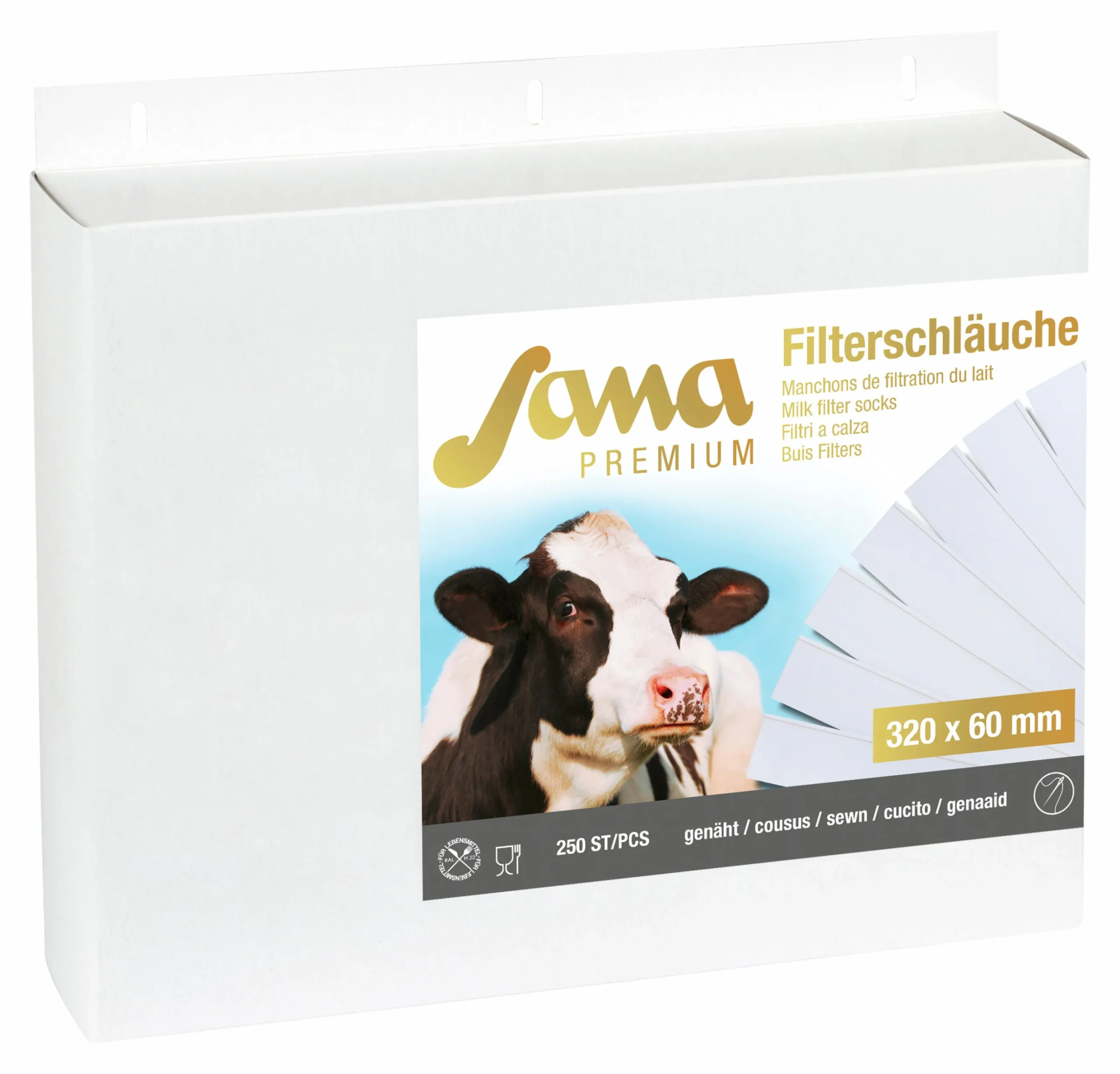 Mjölkfilter Kerbl Premium 320x57mm 250-p