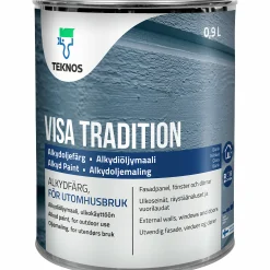 Målarfärg Teknos Visa Tradition Husröd Utomhus 1L
