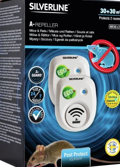 Mus- & Råttskrämma Silverline A-Repeller MR30 2-p