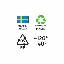 Planteringskruka Orthex Cultivate Recycled plast Ø12cm 0,9L