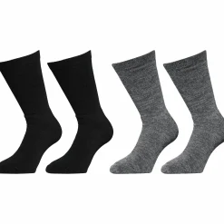 Polarsockor G1880 med Ull 37/40 Svart/Grå 2-p