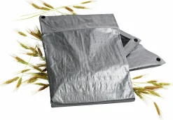 Presenning Granngården Silver/Svart 200g/m² 6x10m