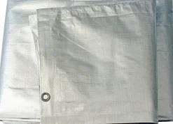 Presenning Granngården Silver/Svart 200g/m² 3,5x7,5m