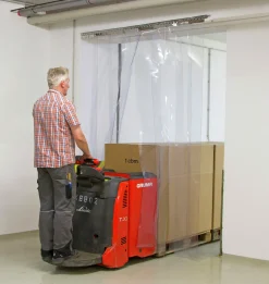 PVC-ridå Kerbl transparent 200x2mm 25m