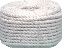 Rep Poly-produkter polyester vit Ø10mm 20m