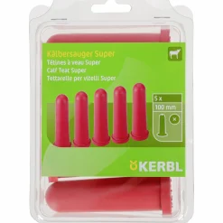 Reservnapp Kerbl till kalvbar och kalvnappflaska 100mm 5-p