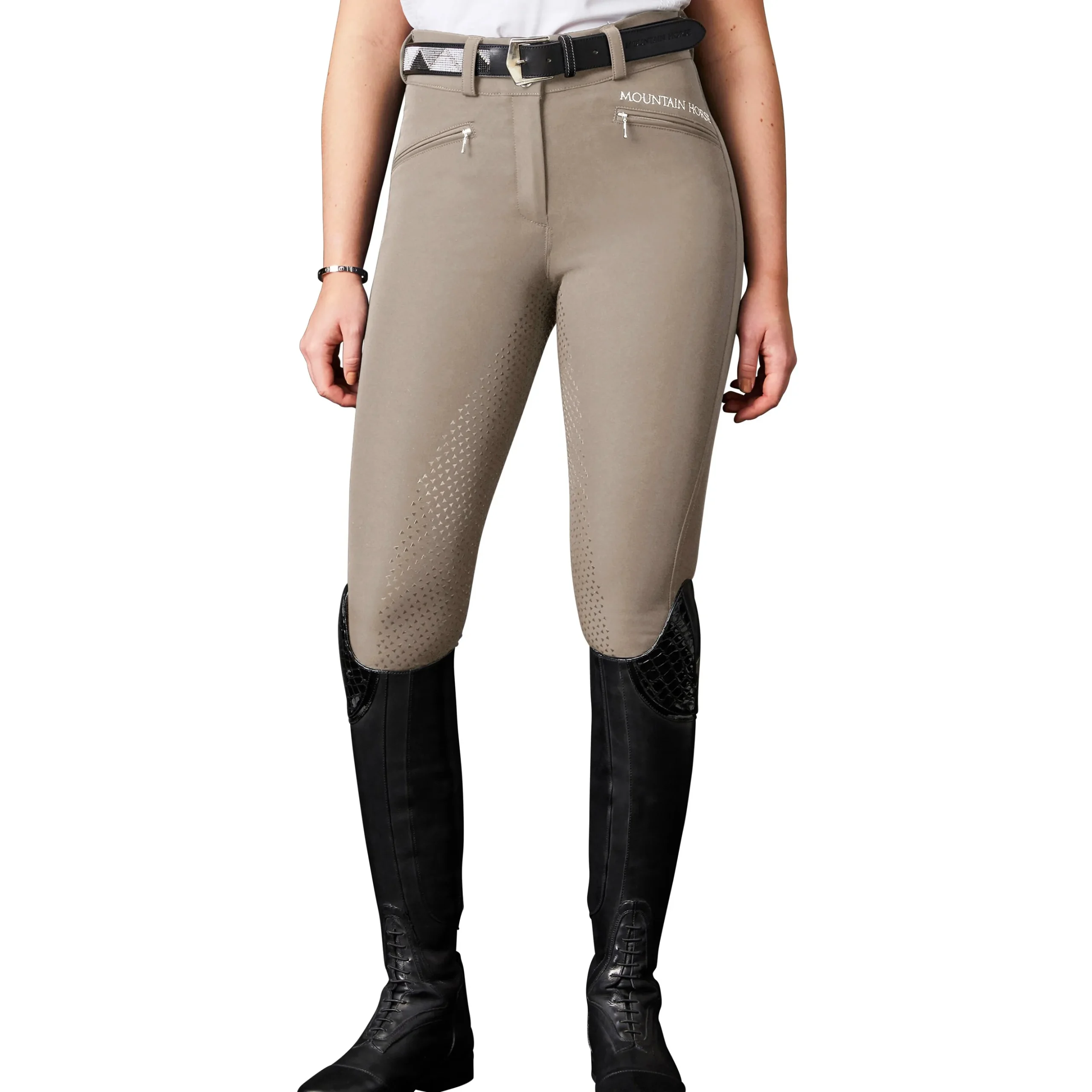 Ridbyxa Mountain Horse Diana Helskodd Taupe