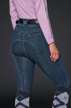 Ridbyxa Mountain Horse Helskodd Dream Denim Breeches Marin