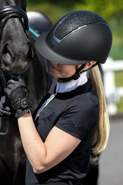 Ridhjälm Hansbo Sport Vision Tech Glitter Svart