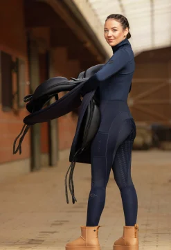 Ridtights Covalliero Grip Fodrade Helskodd Navy