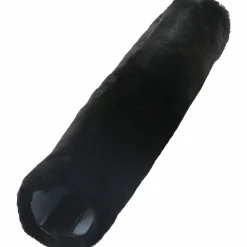 Sadelgjordstunnel Medilamb Fårskinn Svart 60cm