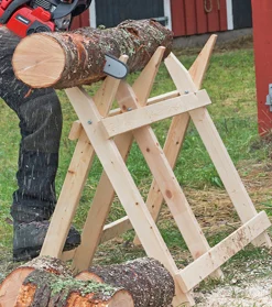 Sågbock Granngården trä 120cm