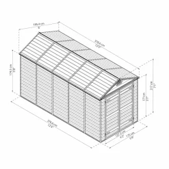 Skjul Canopia by Palram Skylight grå