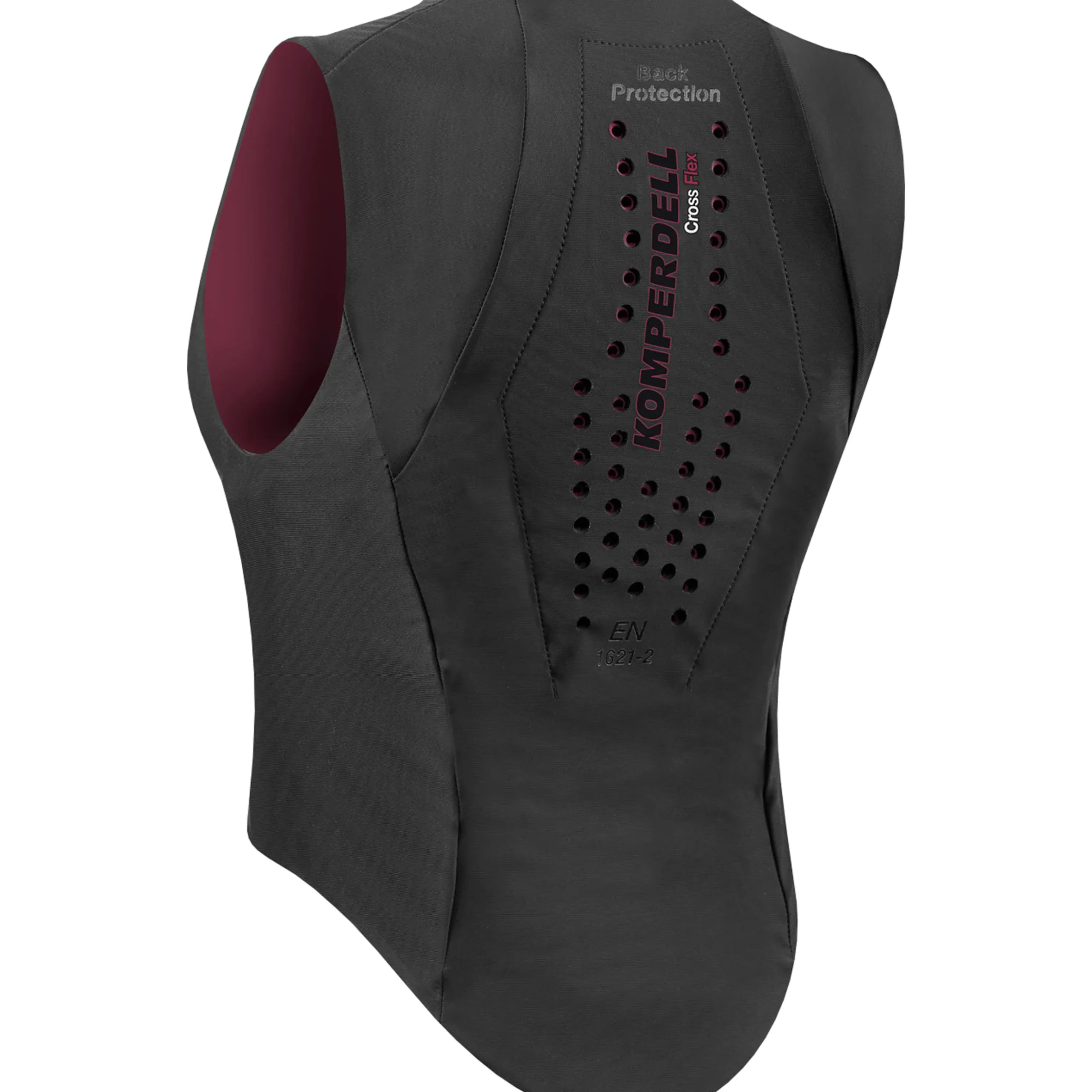 Skyddsväst Komperdell Ballistic Flex Slim Fit Svart/Bordeaux